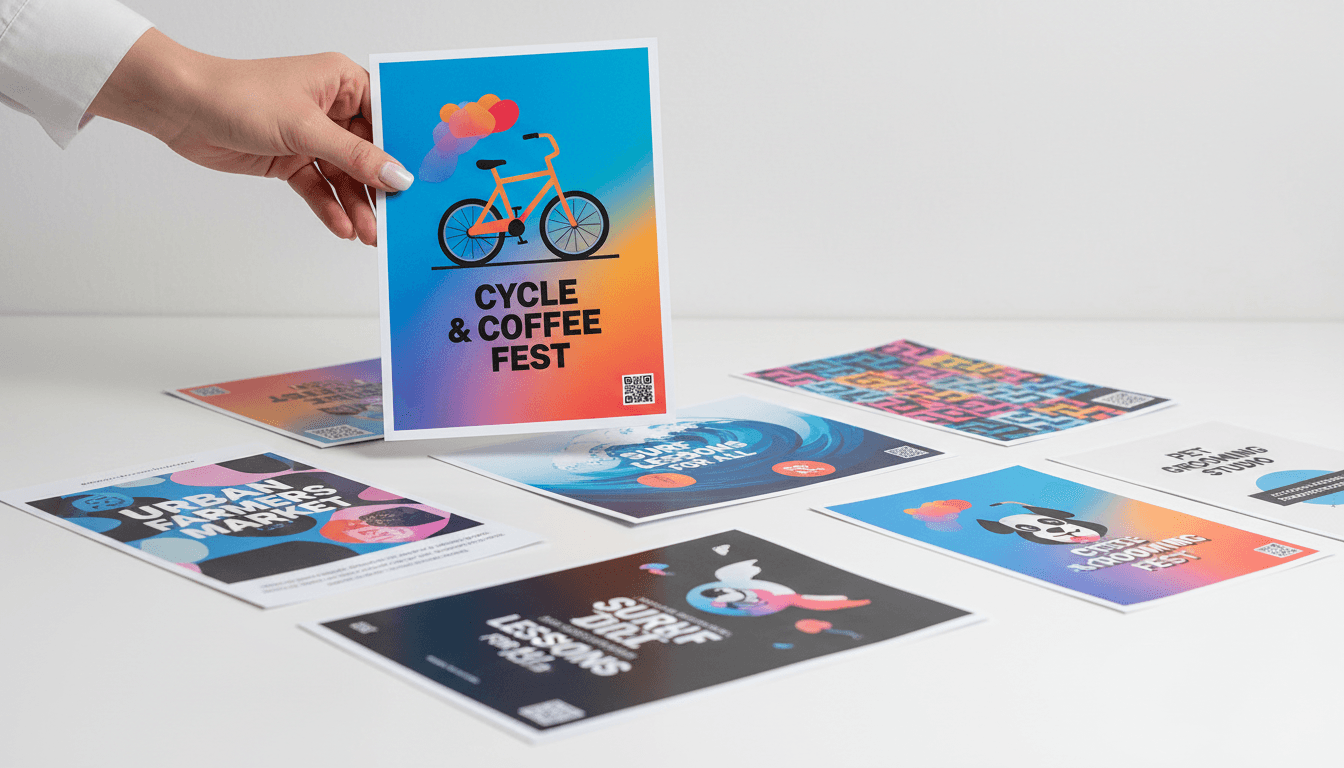 Materiales de publicidad directa impresos y diseños de flyers coloridos listos para campaña